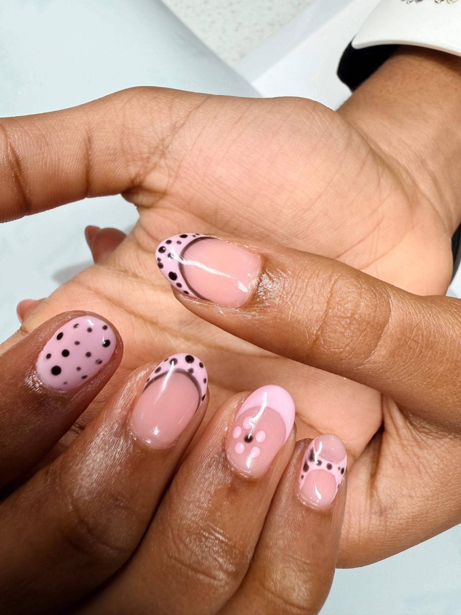 Refined French nails by Gilded Nail Studio